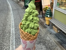 抹茶ジェラート(成田山表参道)